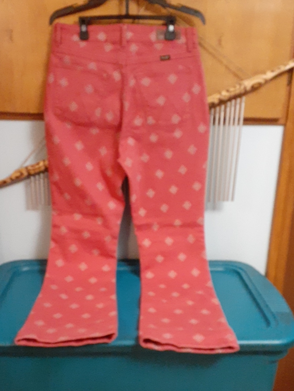 hot! wrangler red diamond boot cut jeans - Picture 3 of 4